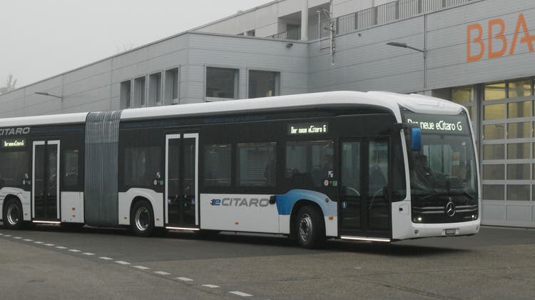 Etwa so sieht der neue Elektrobus der Busbetrieb Aarau AG (BBA) aus. (zvg)