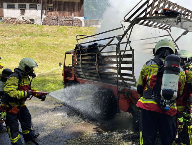 Die örtliche Feuerwehr konnte den Brand rasch löschen.
