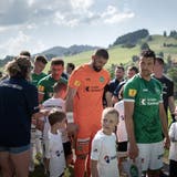 Der FC St.Gallen war im Rahmen eines «Traum-Mätschs» am Sonntag beim FC Urnäsch zu Gast – und gewann gleich mit 25:0. (Bild: Michel Canonica (Urnäsch, 19. Juni 2022))