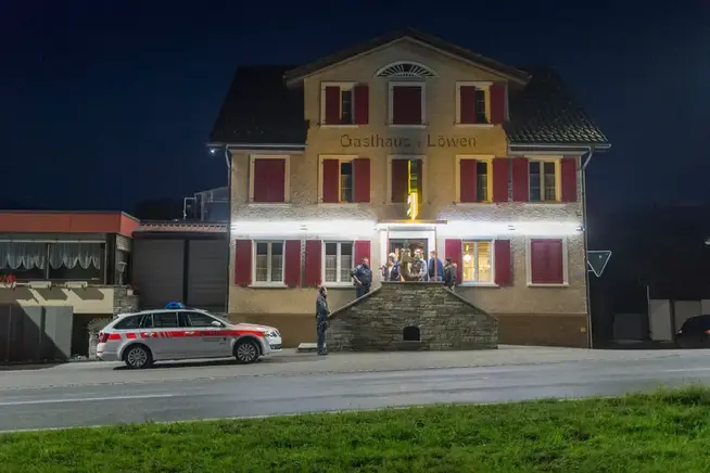 A PNOS event took place in 2016 at the Löwen restaurant in Kaltbrunn.
