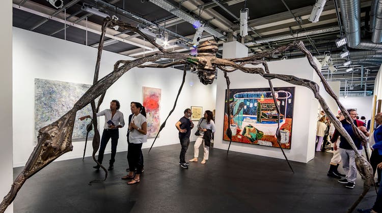 Louise Bourgeois' «Spider» an der Art Basel. (Georgios Kefalas/Keystone)