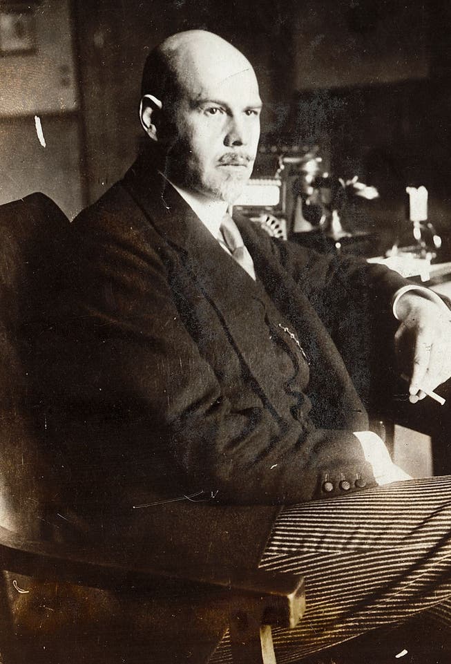 Der deutsche Aussenminister Walter Rathenau kurz vor seinem Tod im Jahr 1922 in Berlin.