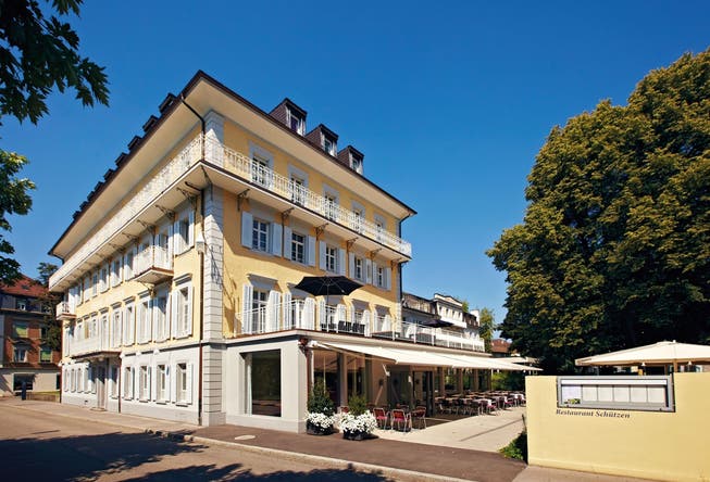 Das Hotel Schützen in Rheinfelden wird seit August 2019 modernisiert und erweitert (Foto von vor dem Umbau).
