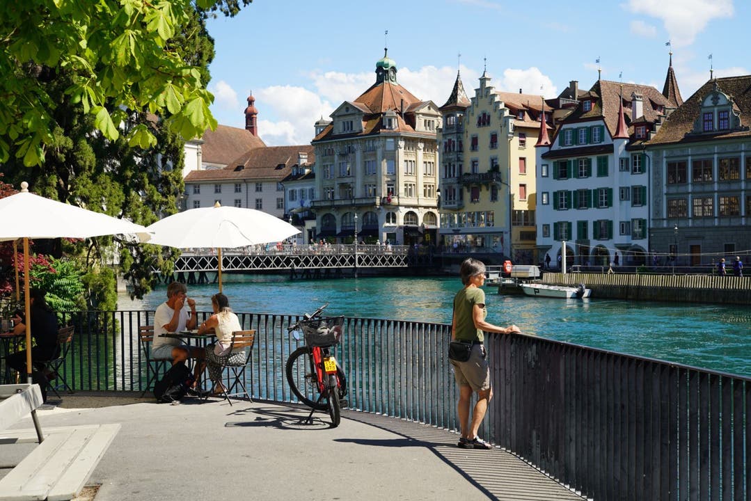Beim Mühlenplatz findet man auch beim lauten Treiben des Stadtfests in Luzern einen ruhigen Ort zum Besinnen und Geniessen.