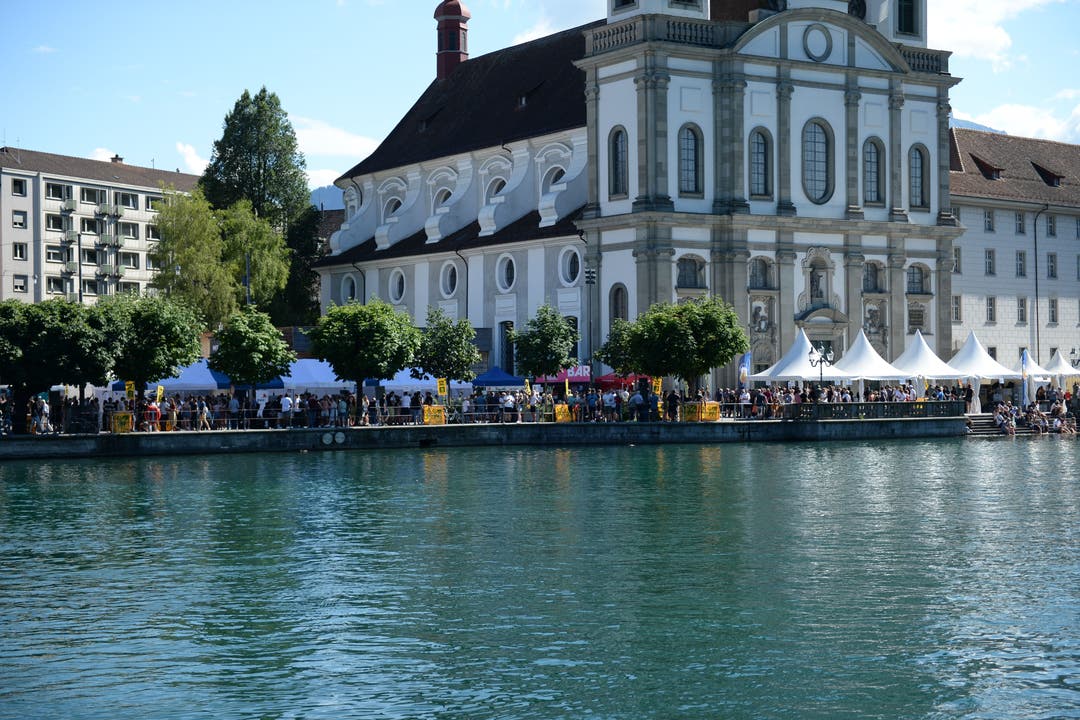 Stadtfest Luzern 2022 aus der Ferne.