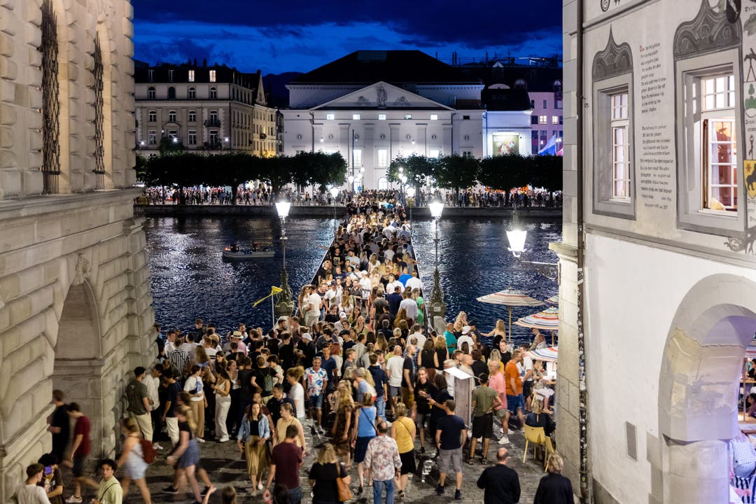 Die Stadt Luzern in Feierlaune: Rund 51'000 Personen besuchten das Stadtfest Luzern. 