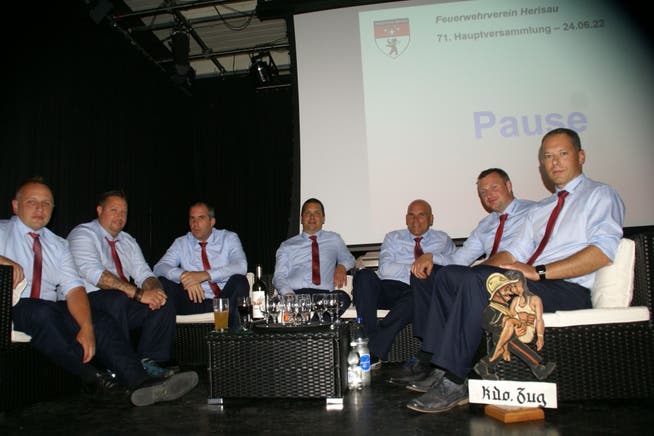 Der Vorstand (von links): Kurt Frischknecht, Marcel Baumann (Rücktritt), Michi Müller, Andreas Berger, Joe Gwerder, Philipp Egli und Sämi Knöpfel.