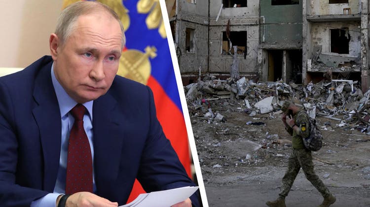 Wladimir Putin führt in der Ukraine einen brutalen Abnutzungskampf. (Keystone)