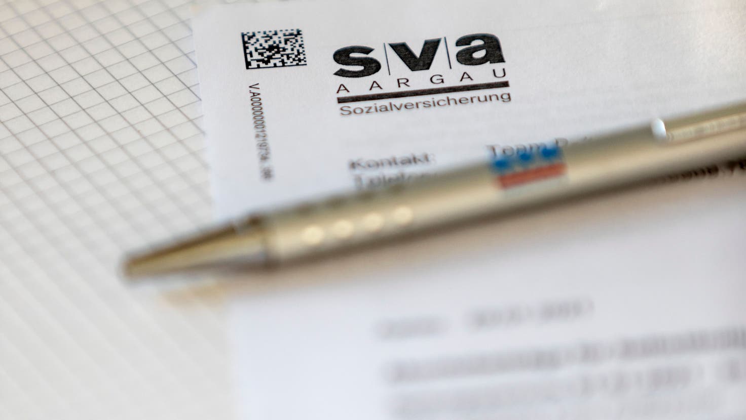 Ein Brief der Sozialversicherungen Aargau SVA. Fotografiert am 2. Februar 2021. (Sandra Ardizzone / AGR)