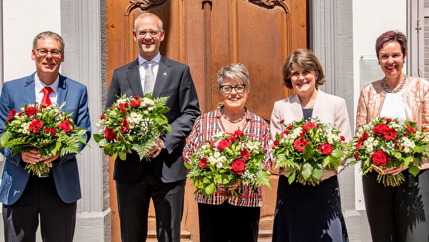 Lucia Mikeler Knaack (links, SP) ist die neue Landratspräsidentin, Kathrin Schweizer (SP) wurde zur Regierungspräsidentin gewählt. (Nicole Nars-Zimmer)