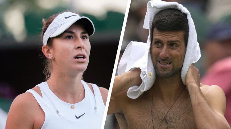 Belinda Bencic hätte ich anstecken können, Novak Djokovic moniert den laschen Umgang mit Coronafällen in Wimbledon. (Sven Thomann/freshfocus und Alastair Grant/Keystone)
