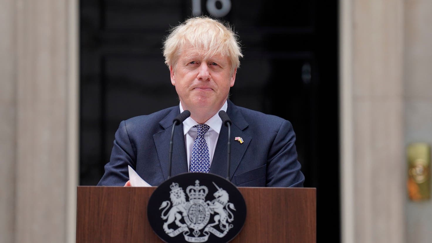 Boris Johnson verkündet seinen Rücktritt. (Keystone)