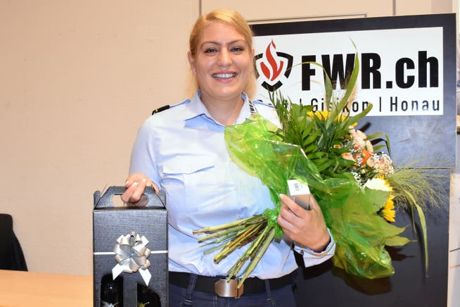 Wurde zur ersten Feuerwehroffizierin befördert: Kim Iris Strebel.