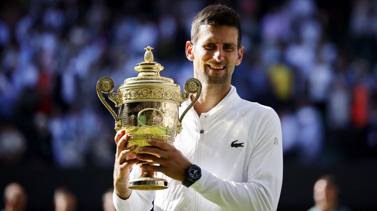 Novak Djokovic gewinnt zum siebten Mal in Wimbledon. (Tolga Akmen / EPA / keystone-sda.ch)