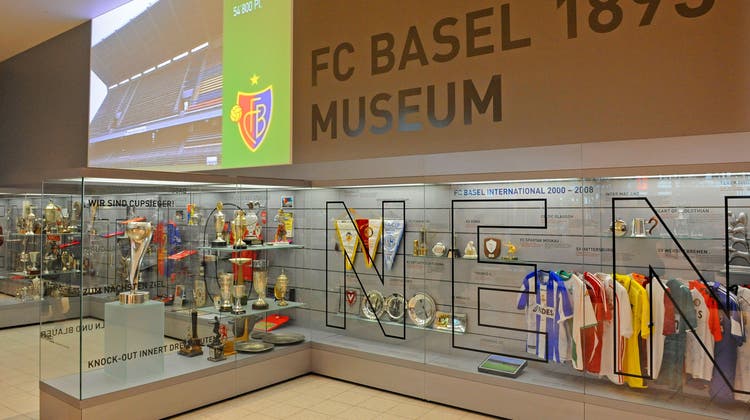 So sah das FCB-Museum früher aus: Es war im Fanshop im St.-Jakob-Park integriert. (Kenneth Nars)