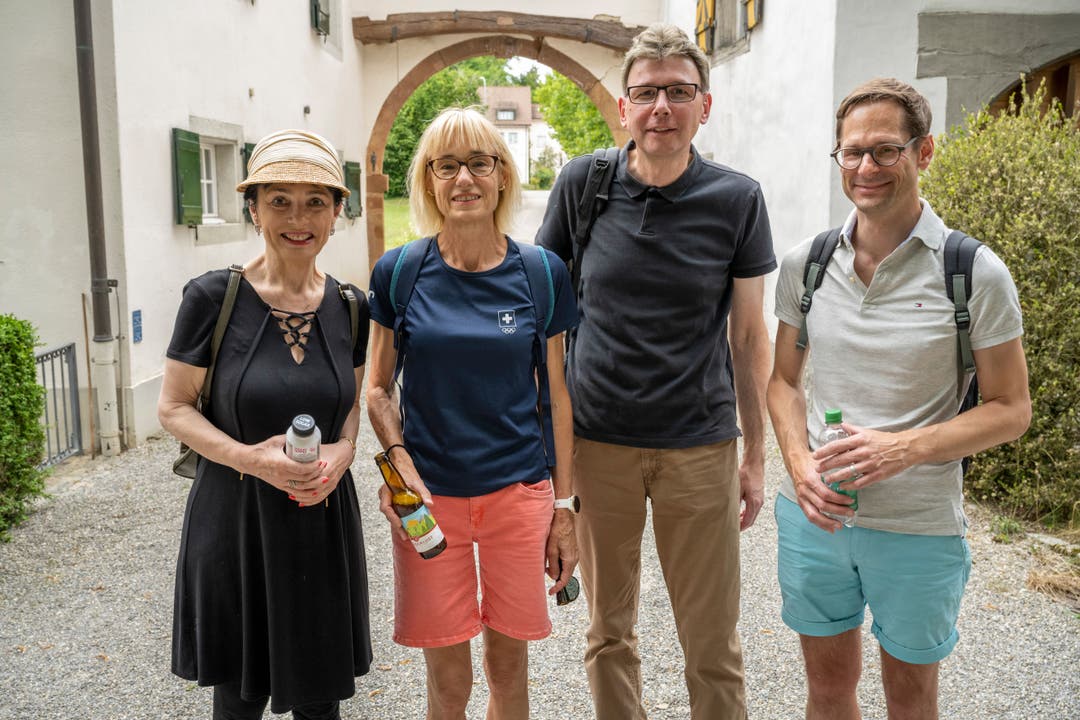 Gruppenfoto: Marianne Binder, Ruth Humbel, Dieter Egli und Silvan Hilfiker