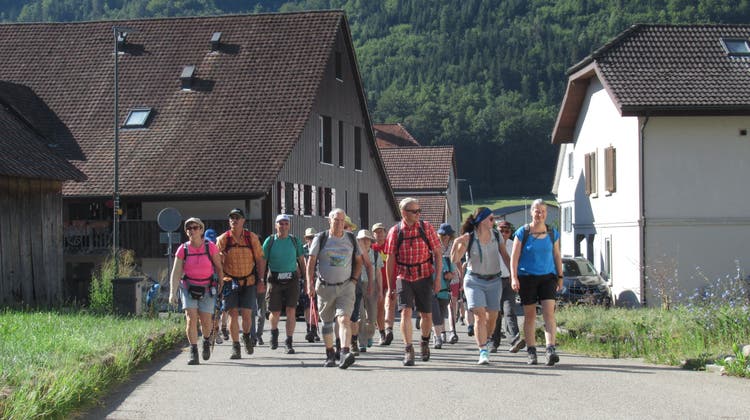 4.Etappe Leserwandern 2022: Rundwanderung auf dem «Flowerwalk » im Naturpark Thal mit Start und Ziel in Herbetswil. (Roman Würsch / Aargauer Zeitung)