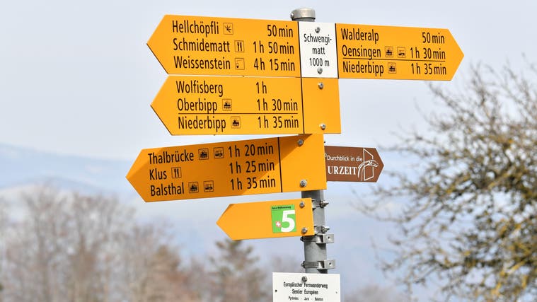 Es gibt viele Wanderrouten im Thal-Gäu, doch welchen soll man gehen? (Bruno Kissling)