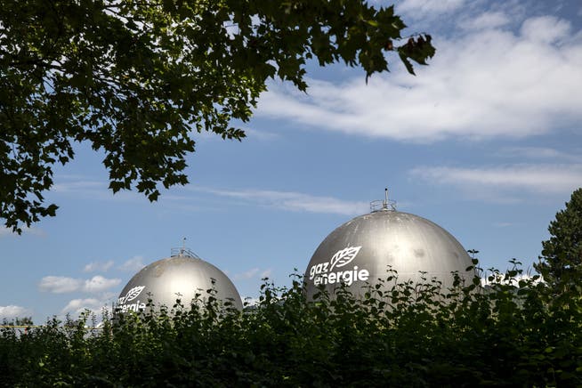 Tanklager im zürcherischen Schlieren der Erdgas Ostschweiz AG, von der auch die Stadt Frauenfeld Gas bezieht.