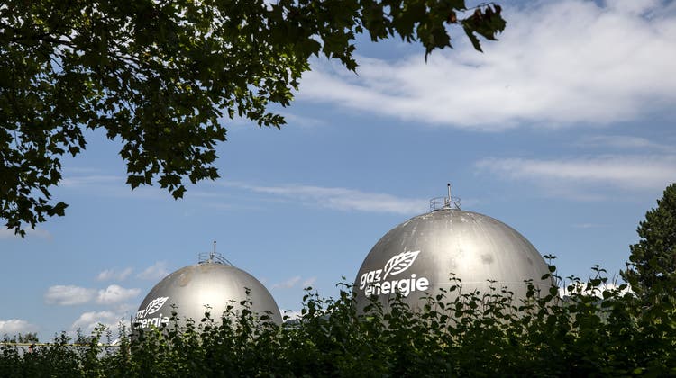 Die Erdgastanks der Erdgas Ostschweiz AG mit Sitz in Zürich. (Alexandra Wey / KEYSTONE)