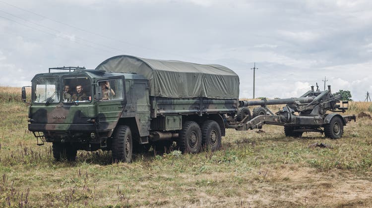 Ukrainische Artillerie im Donbass: Die russische Armee fürchtet die neuen Waffen. (Agency / Anadolu)