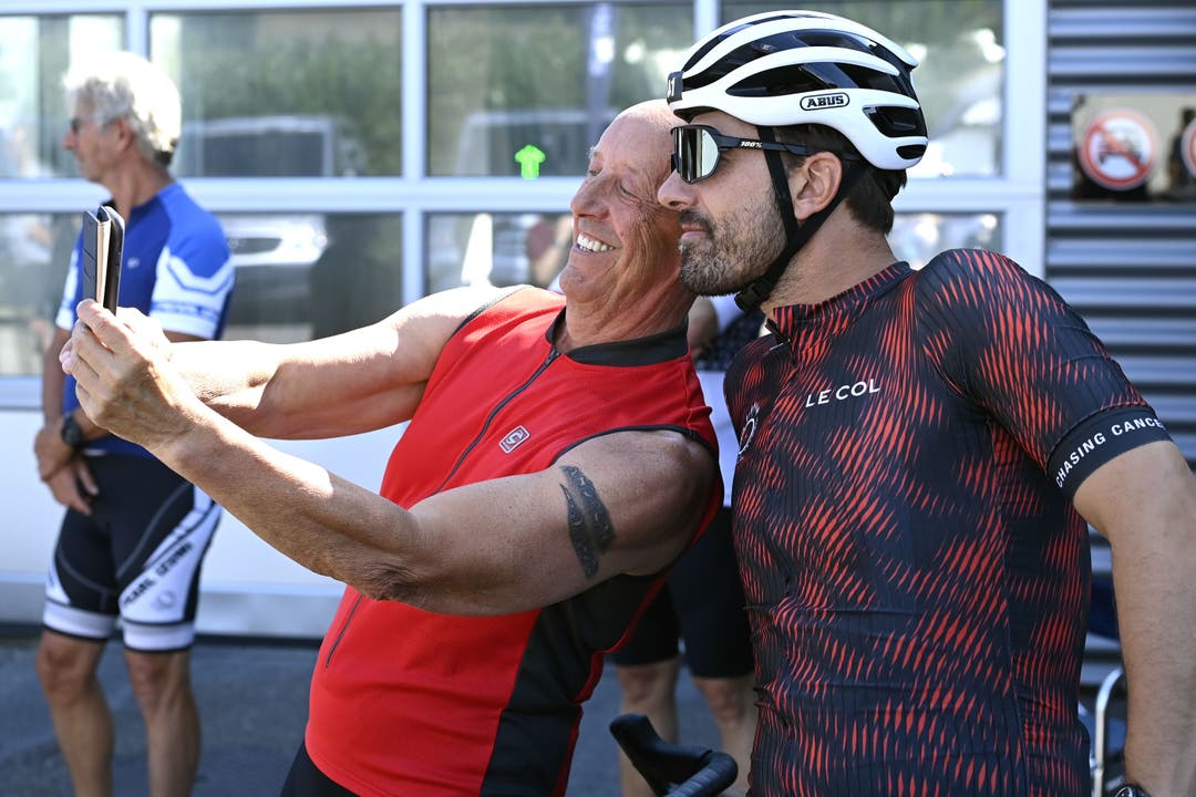 Ein Selfie mit Fabian Cancellara.