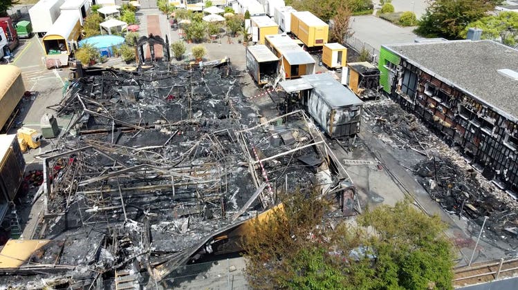 Zirkus liegt in Schutt und Asche – Drohnenbilder zeigen Ausmass der Zerstörung