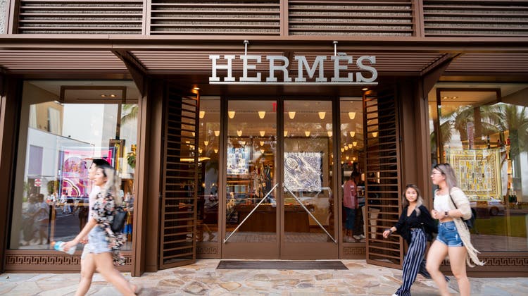 Ein Geschäft des französischen Luxusgüterherstellers Hermés. (Sopa Images / LightRocket)