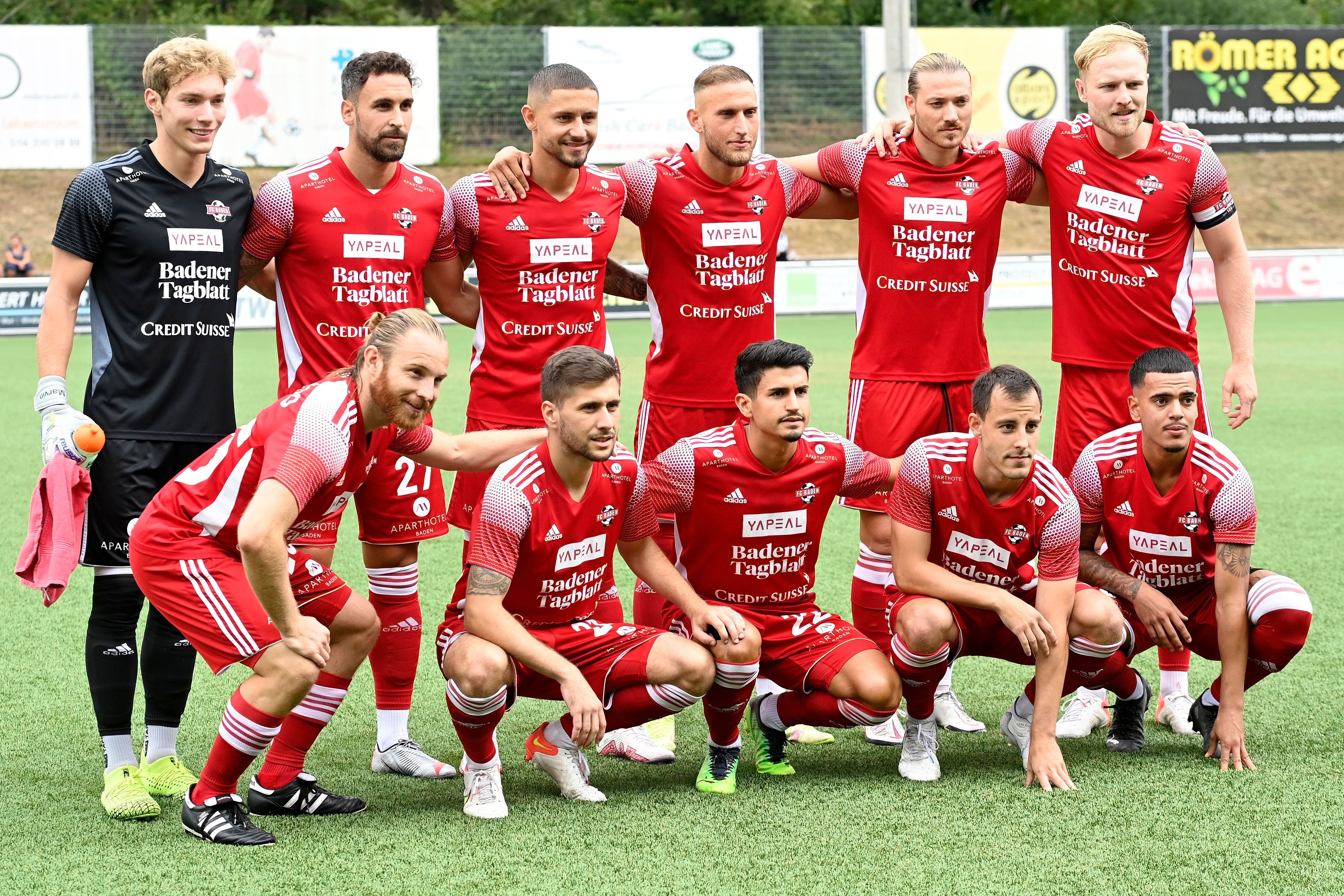 Mit diesen elf Spielern startete der FC Baden ins Spiel gegen den FC Basel II.