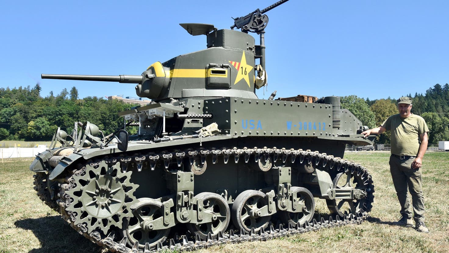 Darf am Convoy in Birmenstorf präsentiert werden: der 80 Jahre alte US-Leichtpanzer Stuart. (Zvg)