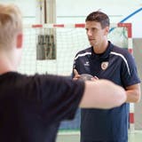 Handball-Jugendcamp erhält Besuch von den Profis vom HC Kriens-Luzern