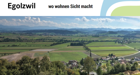 Ein Screenshot der Startseite der Gemeinde Egolzwil.