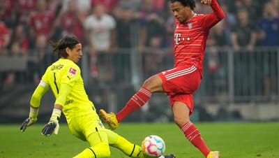 Yann Sommer lässt die Stars der Bayern verzweifeln. Einzig Leroy Sane konnte den Schweizer bezwingen. (Keystone)