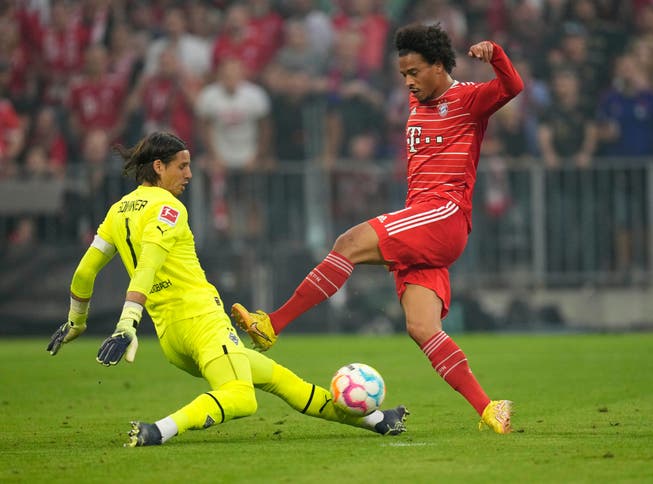 Yann Sommer lässt die Stars der Bayern verzweifeln. Einzig Leroy Sane konnte den Schweizer bezwingen.