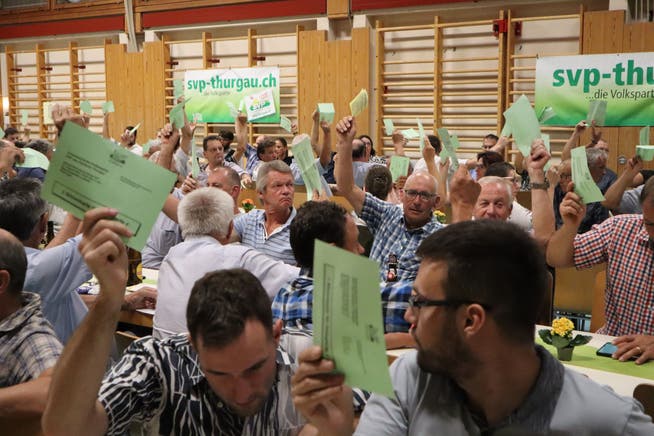 Es herrschte Einigkeit: An der Delegiertenversammlung der SVP Thurgau in Warth-Weiningen gab es kaum Diskussionen.