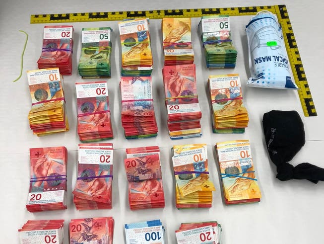 Insgesamt rund 160'000 Franken Drogengeld wurden beschlagnahmt.