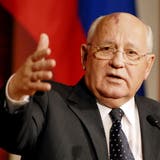 Er war der Mann mit dem Feuermal auf der Glatze: Michail Gorbatschow. (Keystone)