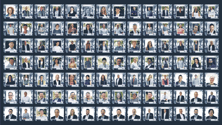 Die Portraits von 376 Kandidierenden, die im Kanton Zug am 2. Oktober gewählt werden wollen. (Bilder: PD/Montage: Stefan Bogner)