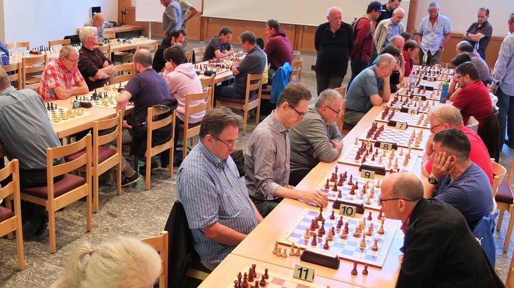 Die Schachspieler am SoBa Rapid Open. (Andreas Ehrsam)