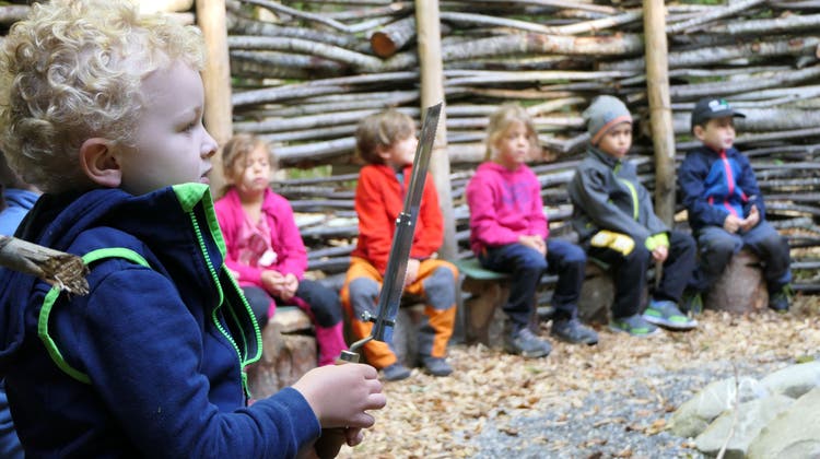 Der Stichtag für die Einschulung der Obwaldner Schul- und Kindergartenkinder wird angepasst. Auf dem Bild: Der Waldkindergarten in Giswil. (Bild: Manuel Kaufmann (Giswil, 13. September 2022))