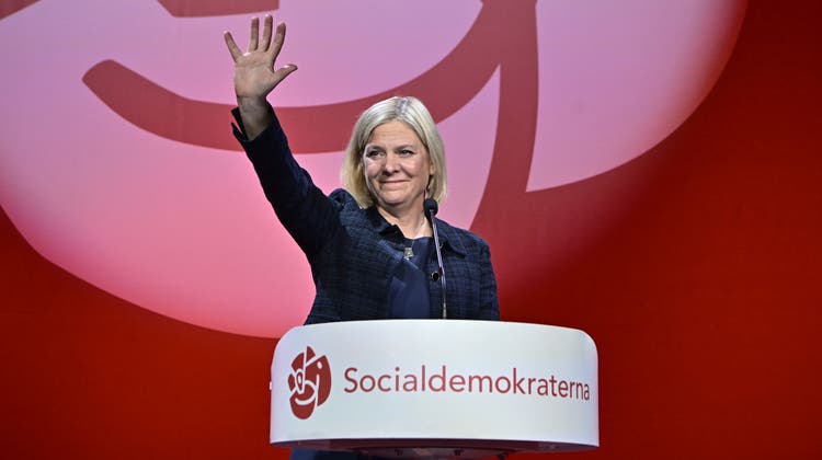Die schwedische Regierungschefin Magdalena Andersson hat ihren Rücktritt bekannt gegeben. (Jonas Ekstrã¶mer / AP)