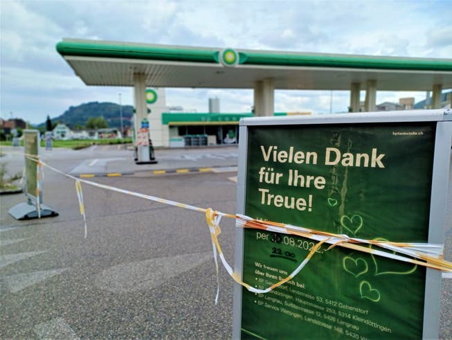 Weder Benzin noch Gipfeli sind in Würenlingen an der BP-Tankstelle mehr erhältlich.