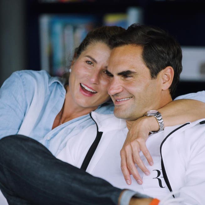 Mirka und Roger Federer am Tag seines Rücktritts.