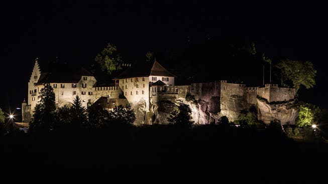 Auf dieser Aufnahme von einer Juni-Nacht im Jahr 2014 ist das Schloss beleuchtet – seit letztem Sommer bleibt es im Dunkeln. 