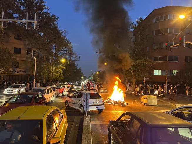 The protests, here in Tehran, pose no major threat to the regime.