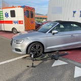 Die Velofahrerin verletzte sich leicht. (Bild: Kantonspolizei Thurgau)