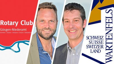 Die beiden Service-Club-Präsidenten aus dem Niederamt: Reto Spiegel, «Rotary»-Präsident (links), und Matthias Wermuth, «Lions»-Präsident. (Bruno Kissling)