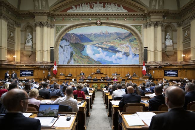 Parliamentarians in Bern.