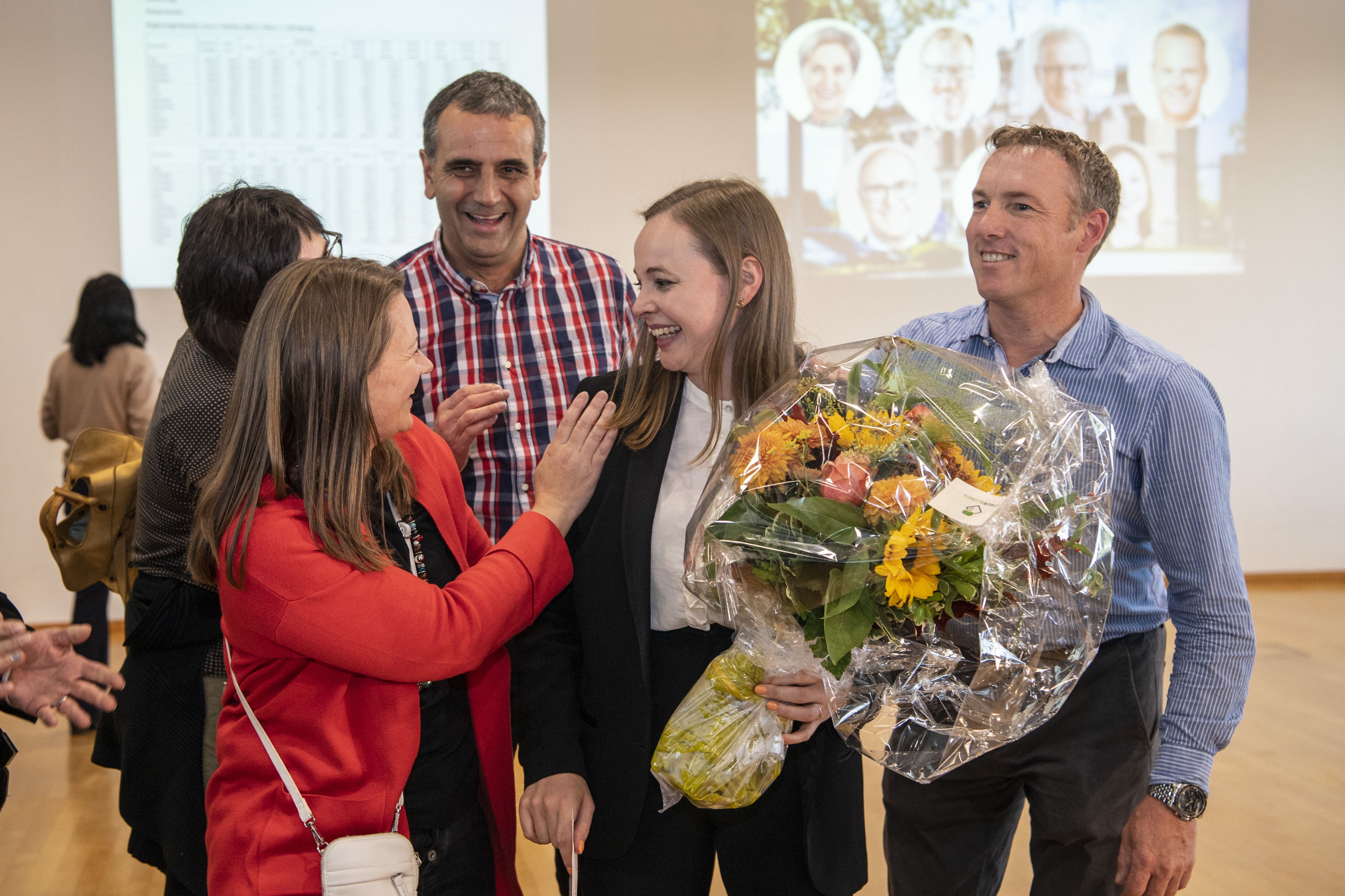 Dittli kann viele Gratulationen entgegennehmen.