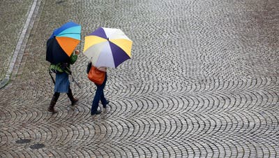 Wetter, Regen, nass, kalt: Die Stadt Solothurn im Regen (Hanspeter Baertschi)